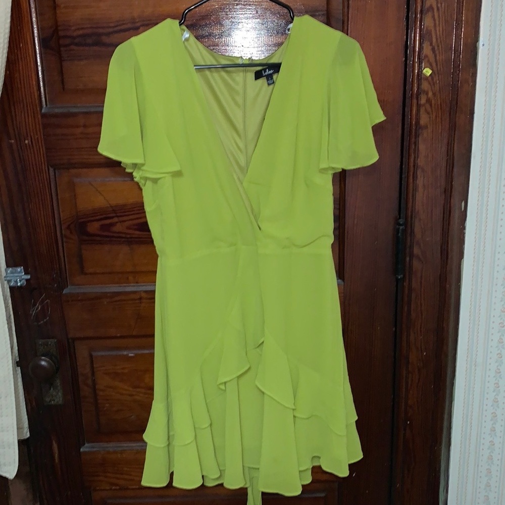 Lime Green Lulu’s mini dress